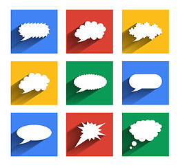 Image showing Modern speech bubbles se