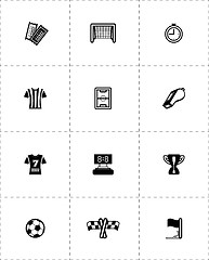 Image showing Soccer icon set