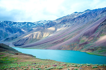 Image showing lake Chandra Taal, Spiti Valley