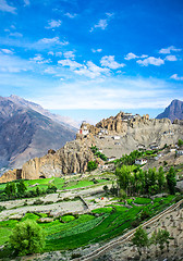 Image showing Dhankar Gompa. India. Spiti Valley