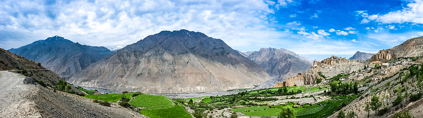 Image showing Dhankar Gompa. India. Spiti Valley