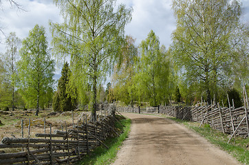 Image showing Old fashioned springtime view