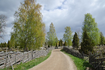 Image showing Winding gravel road