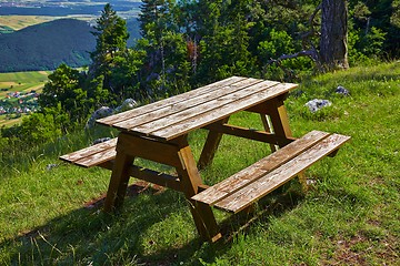 Image showing Outdoor bench