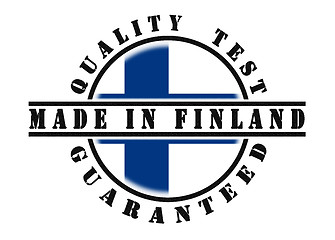 Image showing Quality test guaranteed stamp 