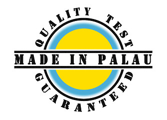 Image showing Quality test guaranteed stamp 