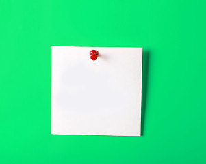 Image showing Empty Sticky on a wall