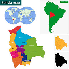 Image showing Bolivia map