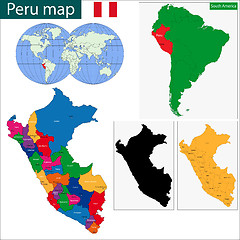 Image showing Peru map