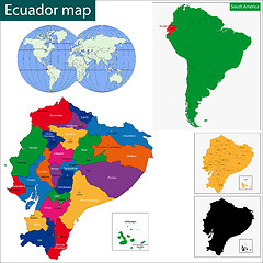 Image showing Ecuador map