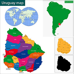 Image showing Uruguay map