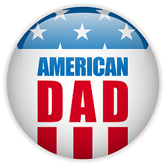 Image showing Happy Fathers Day USA American Dad