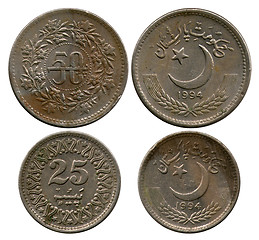 Image showing fifty and twenty five pays, Pakistan, 1994