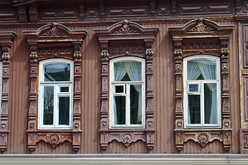 Image showing Windows of an architectural and historical monument to Tyumen, 