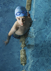 Image showing Child in swimming pool