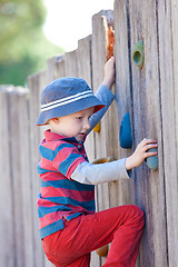 Image showing boy climbing