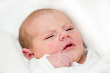 Image showing newborn baby in the hospital