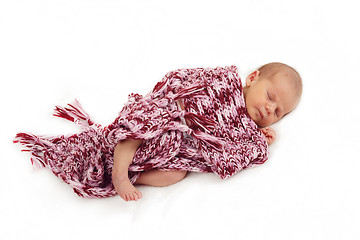 Image showing sleeping newborn baby