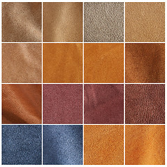 Image showing Natural leather backgrounds