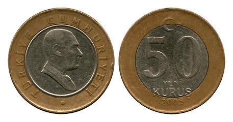 Image showing fifty kurus, Turkey, Atatyurk, 2005