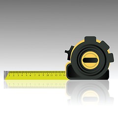 Image showing steel tape ruler