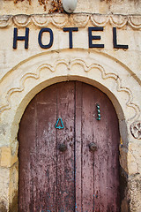 Image showing 	hotel sign