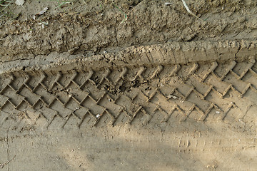 Image showing Wheel track