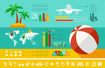 Image showing Travel Infographic Template.