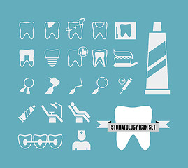 Image showing Dental Infographic Template.