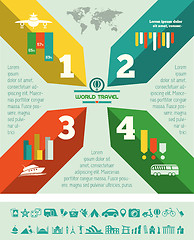 Image showing Travel Infographic Template.