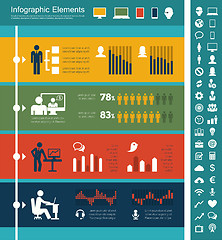 Image showing IT Industry Infographic Elements