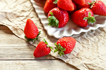 Image showing fresh strawberries