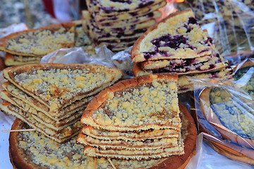 Image showing czech apple (and other fruits) sweet pie (cake)