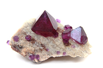 Image showing tschermikit (look like amethyst) 