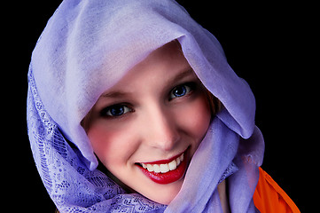 Image showing Girl with scarf.