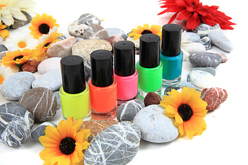 Image showing nail polish isolated on the white 