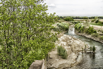 Image showing Senio river near Cotignola in Italian countryside