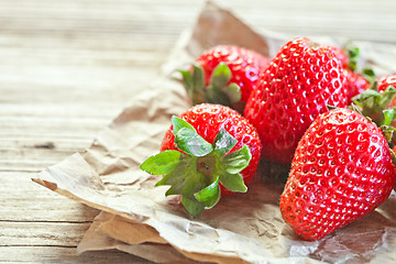 Image showing fresh strawberries