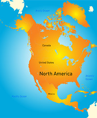 Image showing Map of north america