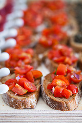 Image showing Bruschetta appetizers