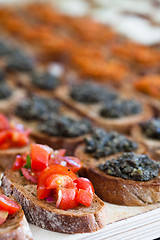 Image showing Bruschetta appetizers