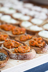 Image showing Bruschetta appetizers