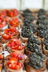 Image showing Bruschetta appetizers