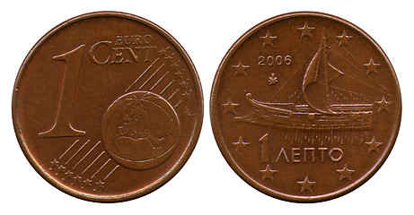 Image showing one cent, United Europe, Greece, 2006