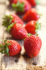 Image showing fresh strawberries