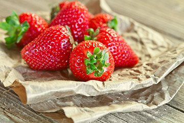 Image showing fresh strawberries 