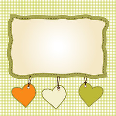 Image showing Template frame design for greeting card