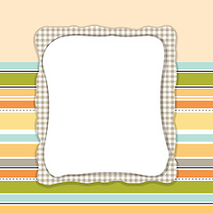 Image showing Template frame design for greeting card