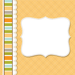 Image showing Cool template frame design for greeting card