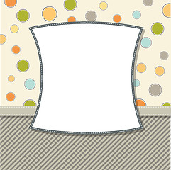 Image showing Cool template frame design for greeting card